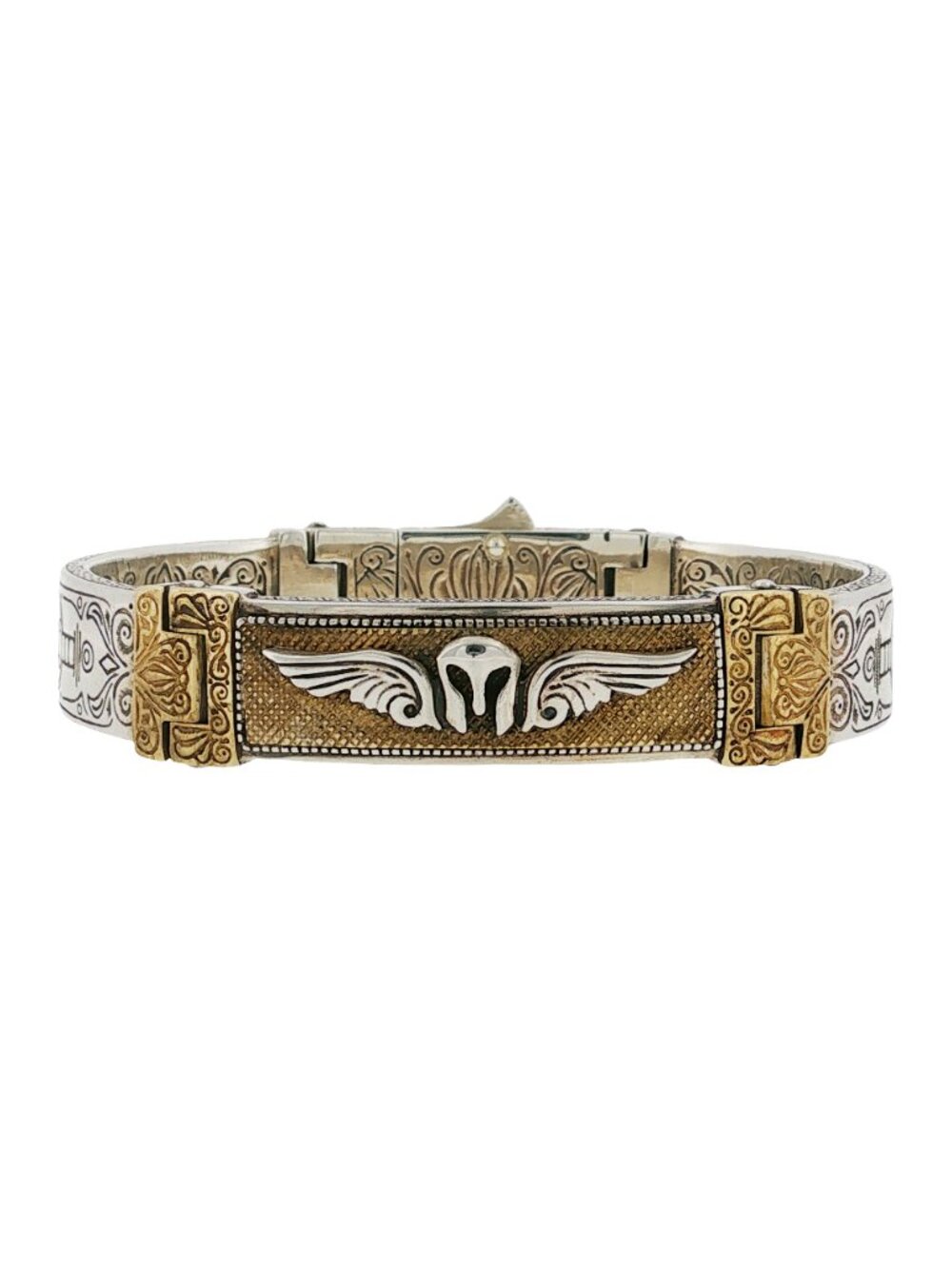 Konstantino 925 Sterling Silver & Bronze Myrmidones Bracelet Size 7.5"